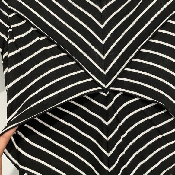 Bailey 44 Black and White Striped Short Sleeve Dress Size XS - Picture 5 of 13